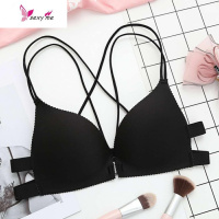 前扣式美背前开文胸 背后交叉肩带A/B/C杯前面开扣内衣 FISH BASKET胸罩