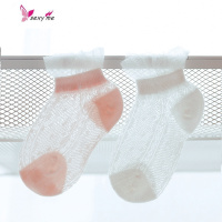 夏季款宝宝婴儿丝袜儿透气女童公主白色花边袜子0-1-3岁 FISH BASKET袜子