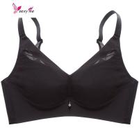 文胸女无钢圈调整型光面内衣深V防下垂收副乳聚拢胸罩 FISH BASKET胸罩