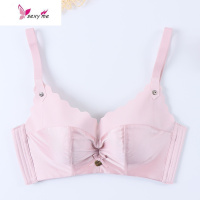 新款加厚半件围小胸聚拢文胸光面收副乳内衣女胸罩AB FISH BASKET胸罩