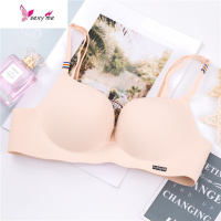 内衣女无钢圈薄款聚拢小胸平胸专用光面文胸调整型胸罩 FISH BASKET胸罩