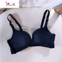 简约通勤光面舒适内衣无钢圈轻薄文胸小胸防下垂微聚拢少女 FISH BASKET胸罩