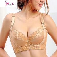 调整型文胸 性感修身内衣聚拢胸罩乳罩女 纯色光面 大码薄款 FISH BASKET胸罩