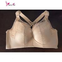 高品质性感豹纹大胸流苏美背双肩两用文胸薄海绵聚拢侧收内衣光面 FISH BASKET胸罩