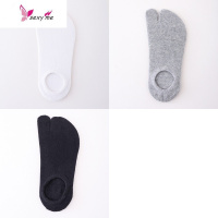 分趾袜二趾袜两指袜女棉船袜硅胶隐形浅口夏季薄款木屐拖鞋袜 FISH BASKET袜子