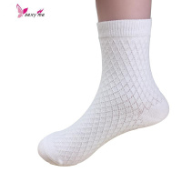 儿童袜子棉 薄款童女孩夏季中大童白色小学生透气网眼袜 FISH BASKET袜子