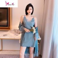 睡衣女夏季冰丝睡裙镂空性感私房睡衣服 FISH BASKET