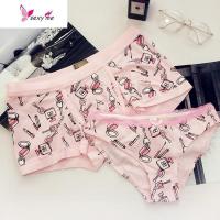 抖音新款卡通小熊双人学生个性棉性感男士女士内裤 FISH BASKET