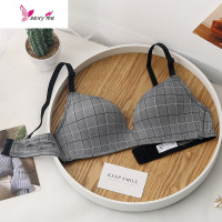 夏季天薄款内衣女小胸聚拢无钢圈学生高中少女bra性惑文胸罩 文胸套装 FISH BASKET