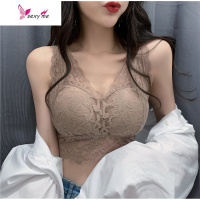 夏季性感蕾丝美背聚拢胸罩内衣女2020新款无钢圈V型背带文胸 FISH BASKET胸罩