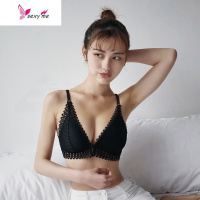 孕妇哺乳夏季内衣性感蕾丝美背杯胸罩韩版聚拢前扣式孕妇文胸 文胸套装 FISH BASKET