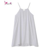 绣花夏连衣裙女宽松棉睡裙休闲家居服薄款外穿绣花睡裙 FISH BASKET