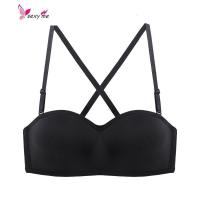 日系夏薄款抹胸防滑内衣无肩带隐形文胸婚纱礼服打底裹胸学生胸罩 FISH BASKET胸罩