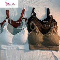 韩版聚拢薄款文胸吊带内衣少女无钢圈内搭小胸罩学生纯色 FISH BASKET胸罩