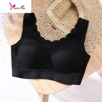 泰国乳胶内衣女无钢圈收副乳胸罩薄款夏季聚拢背心式学生文胸 FISH BASKET胸罩