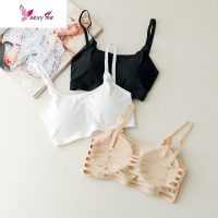 夏季冰丝抹胸裹胸带胸垫美背背心短款无钢圈聚拢文胸内衣女 FISH BASKET胸罩