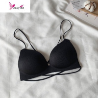 内衣女夏季性感小胸聚拢上薄下厚美背无钢圈一片式文胸抹胸 FISH BASKET胸罩