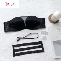 无肩带抹胸文胸聚拢性感上托美背前扣无钢圈内衣防走光裹胸式夏季 FISH BASKET胸罩