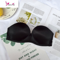 无钢圈肩带文胸隐形上托聚拢防滑胸贴婚纱礼服抹胸内衣夏季女 FISH BASKET胸罩