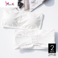 裹胸式女抹胸文胸无肩带内衣聚拢防滑上托学生性感白打底防走光夏 FISH BASKET胸罩