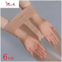 6双 夏季超薄款5D连裤袜脚尖透明T档性感隐形肉色丝袜女 FISH BASKET丝袜