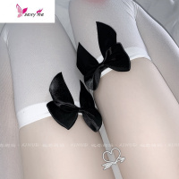 做你的猫:甜美可口 蝴蝶结高筒萝莉丝袜 FISH BASKET丝袜