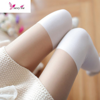 显瘦拼接假长筒袜显瘦打底袜假大腿连裤袜子丝袜假高筒女丝袜 FISH BASKET丝袜