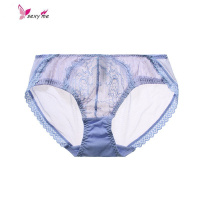 新款性感蕾丝网纱透明中腰提臀舒适女装三角内裤 女 FISH BASKET