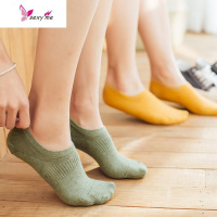 夏季日系女中性硅胶防滑浅口袜色薄款棉情侣隐形袜船袜 FISH BASKET袜子