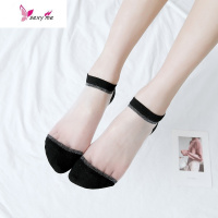 水晶袜子女短袜韩国玻璃丝袜透明薄款船袜日系网纱仙女超薄卡丝袜 FISH BASKET丝袜