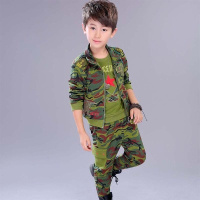 3童装5男童秋冬装6儿童军装迷彩服7加绒加厚三件套8男孩9套装10岁