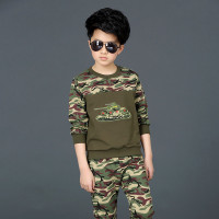 2018儿童装男童夏装套装新款军装中小童迷彩男孩夏季短袖两件套潮