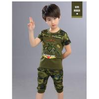 3童装男童夏装2018新款套装4儿童5迷彩服6夏季7短袖男孩9岁两件套