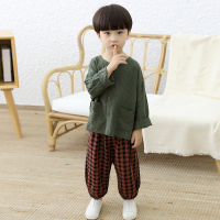 儿童男孩唐装套装2中国风棉装4汉服秋季5男宝宝中式民族服装
