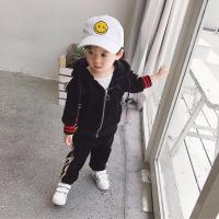 小男孩儿童金丝绒套装新款男宝宝秋季3-5帅气可爱洋气复合两件套