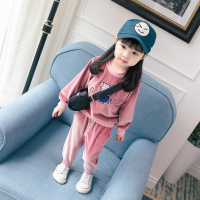 儿童女孩套装2018冬新款5-岁小猪佩奇加厚加绒宝宝金丝绒可爱洋气