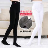 春秋儿童肤色打底裤加绒龙爪毛女童肉色连裤袜纯棉白色考级舞蹈袜