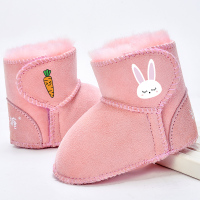 宝宝雪地靴羊皮毛一体2018新款婴儿棉靴保暖儿童短靴男童女童靴子