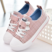 蜡笔小星儿童帆布鞋2018新款女童布鞋女孩鞋子小学生透气休闲板鞋