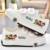 儿童帆布鞋女童鞋子2018新款秋季魔术贴男童布鞋宝宝透气小白鞋