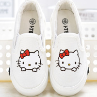 儿童帆布鞋女童布鞋小白鞋男童鞋子卡通宝宝板鞋2018秋季新款童鞋