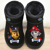 儿童雪地靴男童靴子真皮短靴2018冬季新款大小童保暖棉靴宝宝童靴