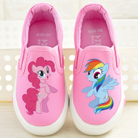 2018新款童鞋儿童帆布鞋女童布鞋可爱卡通鞋子小学生一脚蹬休闲鞋