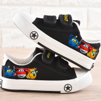 儿童帆布鞋女童布鞋卡通童鞋魔术贴小白鞋秋新款男童板鞋宝宝球鞋