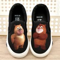 儿童帆布鞋透气男童布鞋秋季2018新款球鞋宝宝卡通童鞋幼儿园板鞋