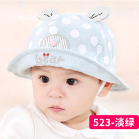 宝宝太阳帽女春夏儿童帽子1-2岁遮阳盆帽夏婴儿渔夫帽男6-12个月