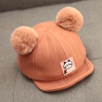 宝宝帽子0-1岁3婴儿鸭舌帽男童韩版潮秋冬季儿童棒球帽4小孩2女