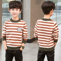 2018新款春秋儿童毛衣中大童男孩毛衣针织衫长袖圆领时尚韩版潮