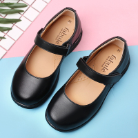 女童皮鞋黑色公主鞋英伦风小学生校鞋秋单鞋软底2018新款儿童皮鞋
