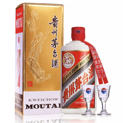 【中富酒行】茅台（MOUTAI）贵州茅台酒 茅台飞天酒53度500ml 2008年生产